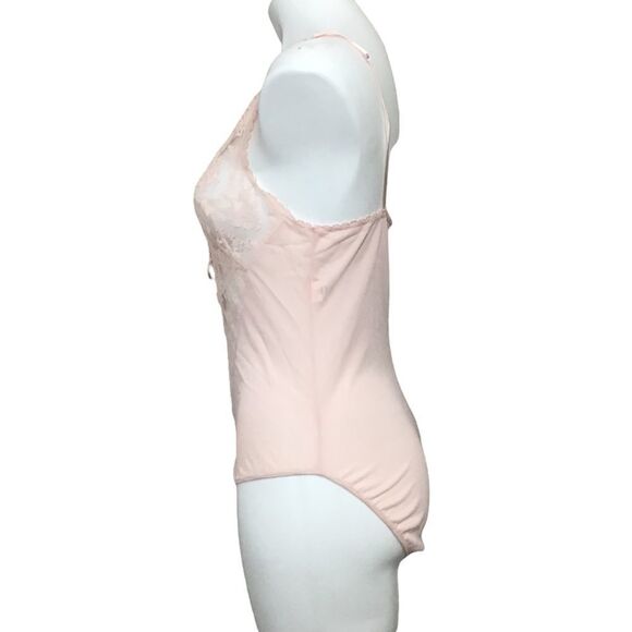 Formfit Rogers Vintage Baby Pink Bodysuit Mushroom Style Size 34/12 - Picture 2 of 14